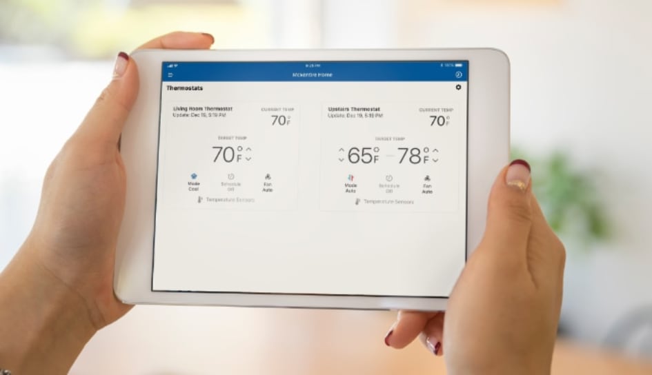 Thermostat control in Napa